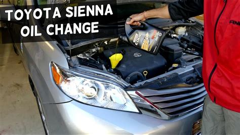 toyota sienna 2012 oil capacity|2012 Toyota Sienna Oil Type and Capacity (2.7L L4